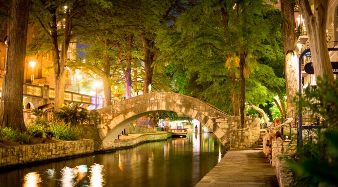 San Antonio, The riverwalk.
